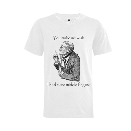 Funny Sassy Vintage Attitude Men's V-Neck T-shirt (USA Size) (Model T10)