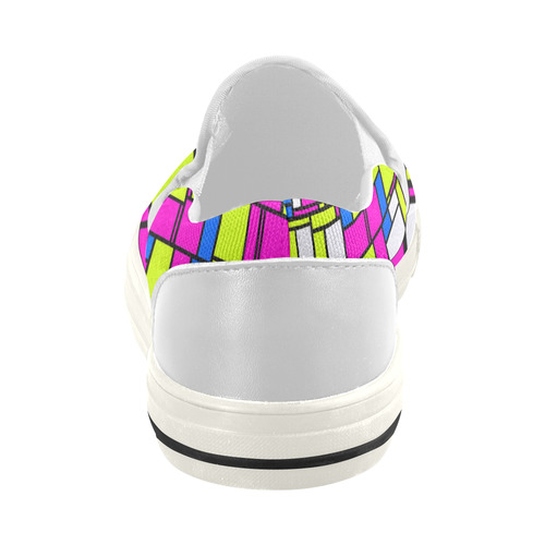 modern pattern 16A Women's Slip-on Canvas Shoes (Model 019)