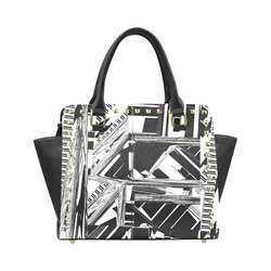 BW Glitch FG 01 Rivet Shoulder Handbag (Model 1645)