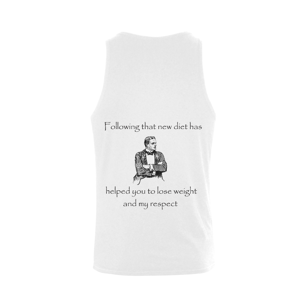 Funny Sassy Vintage Attitude Men's Shoulder-Free Tank Top (Model T33)