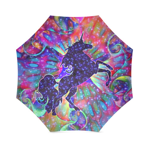 UNICORN OF THE UNIVERSE multicolored Foldable Umbrella (Model U01)