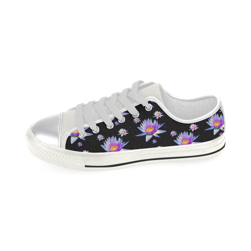 Water_Lily_20161001 Canvas Women's Shoes/Large Size (Model 018)