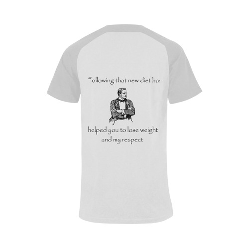 Funny Sassy Vintage Attitude Men's Raglan T-shirt (USA Size) (Model T11)