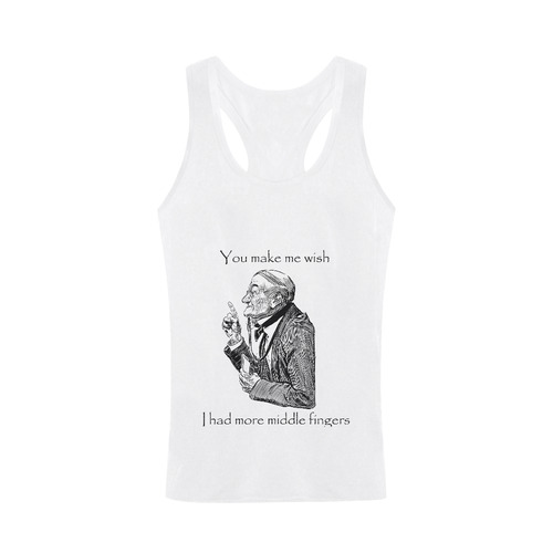 Funny Sassy Vintage Attitude Men's I-shaped Tank Top (Model T32)