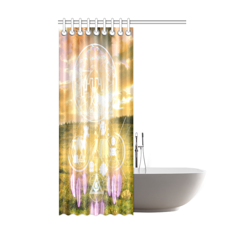 The Circle of The Ancesters Shower Curtain 48"x72"
