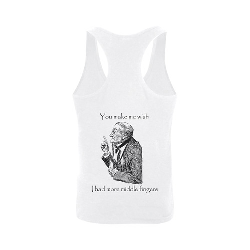 Funny Sassy Vintage Attitude Men's I-shaped Tank Top (Model T32)