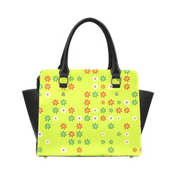 Floral Fabric 2C Classic Shoulder Handbag (Model 1653)