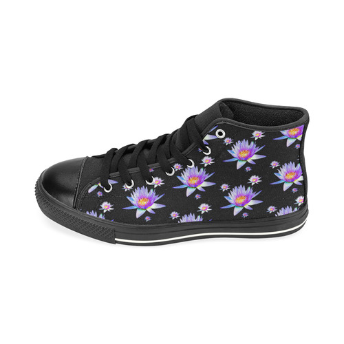 Water_Lily_20161001 High Top Canvas Women's Shoes/Large Size (Model 017)