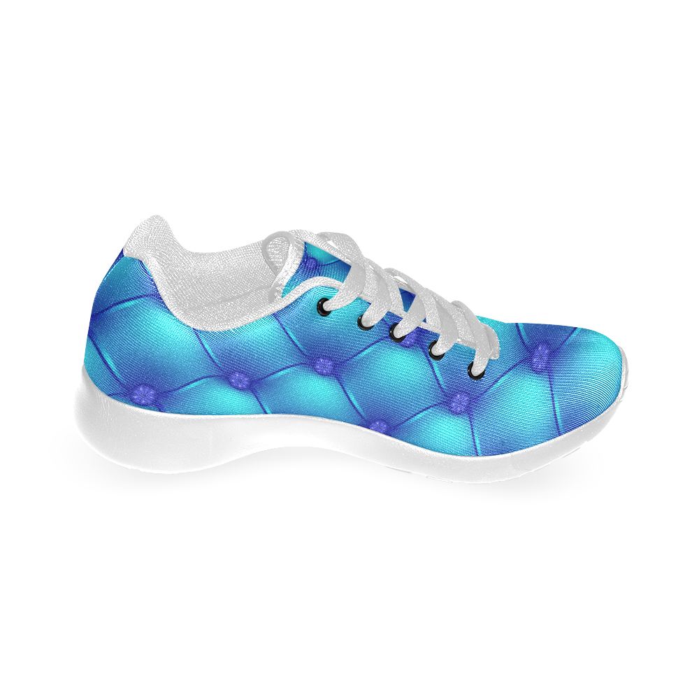 Cool Blue Upholstery Pattern Women’s Running Shoes (Model 020)