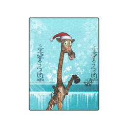Funny christmas giraffe Blanket 50"x60"