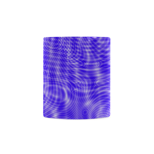 abstract moire blue White Mug(11OZ)