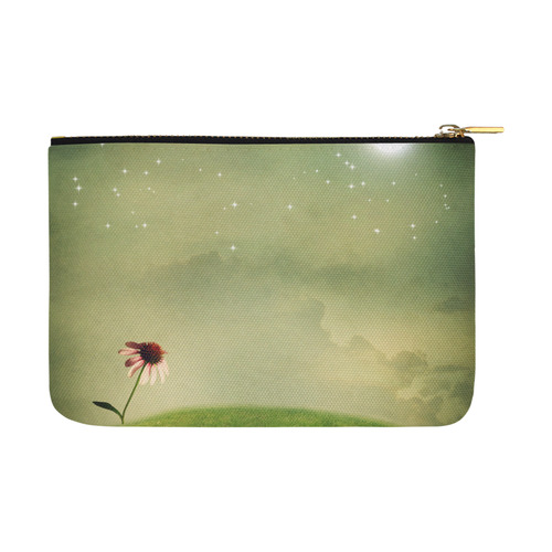 One echinacea flower on a fantasy hilltop under th Carry-All Pouch 12.5''x8.5''