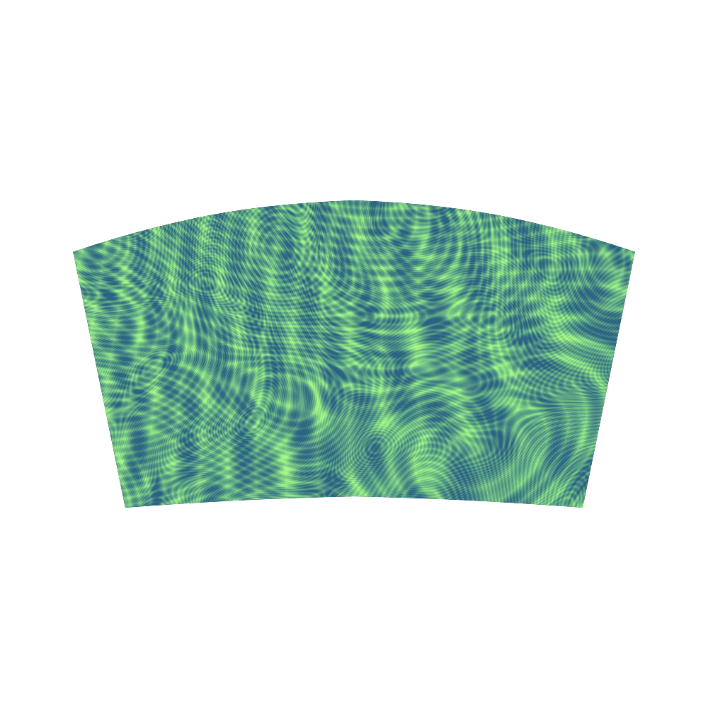 abstract moire green Bandeau Top