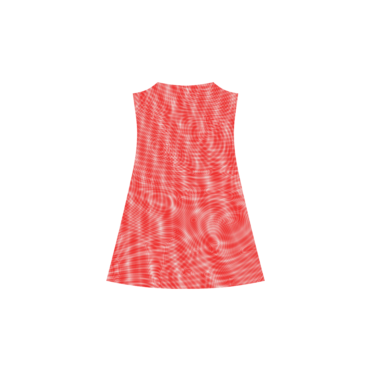 abstract moire red Alcestis Slip Dress (Model D05)