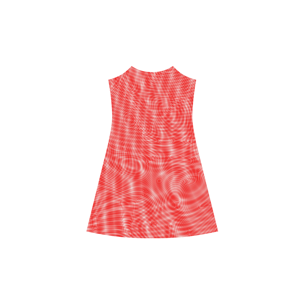 abstract moire red Alcestis Slip Dress (Model D05)