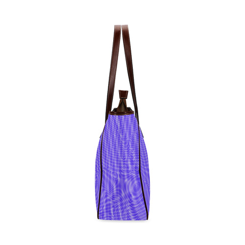 abstract moire blue Classic Tote Bag (Model 1644)