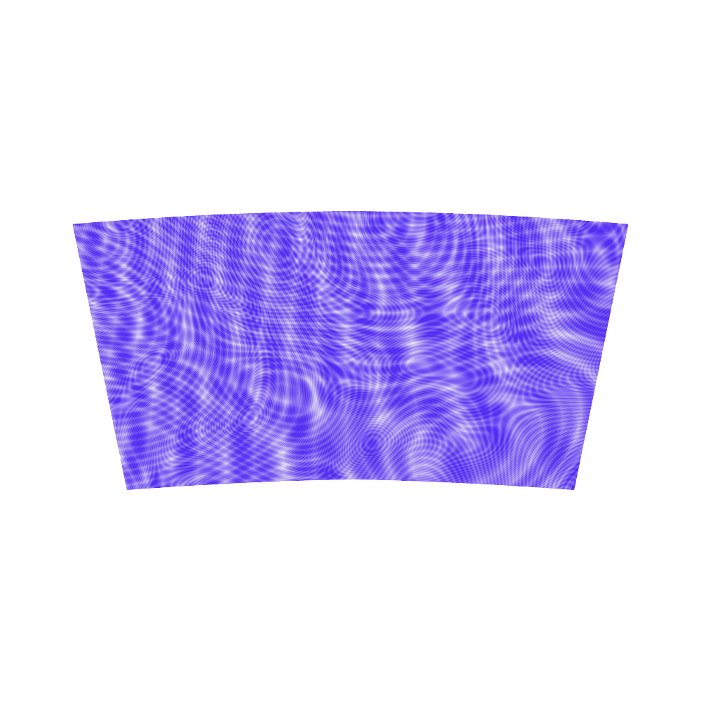 abstract moire blue Bandeau Top