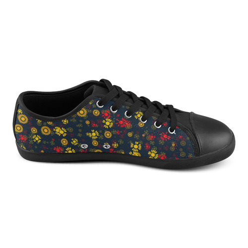 sweet floral 22A Canvas Shoes for Women/Large Size (Model 016)
