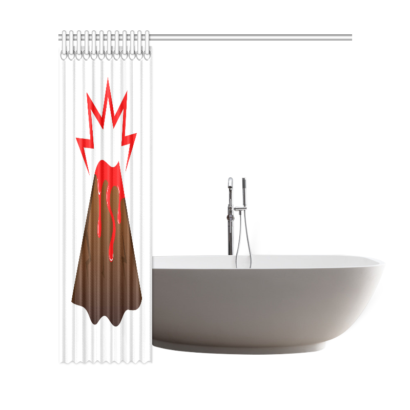 Bathroom towel : art edition with Lava. New in shop Shower Curtain 69"x72"