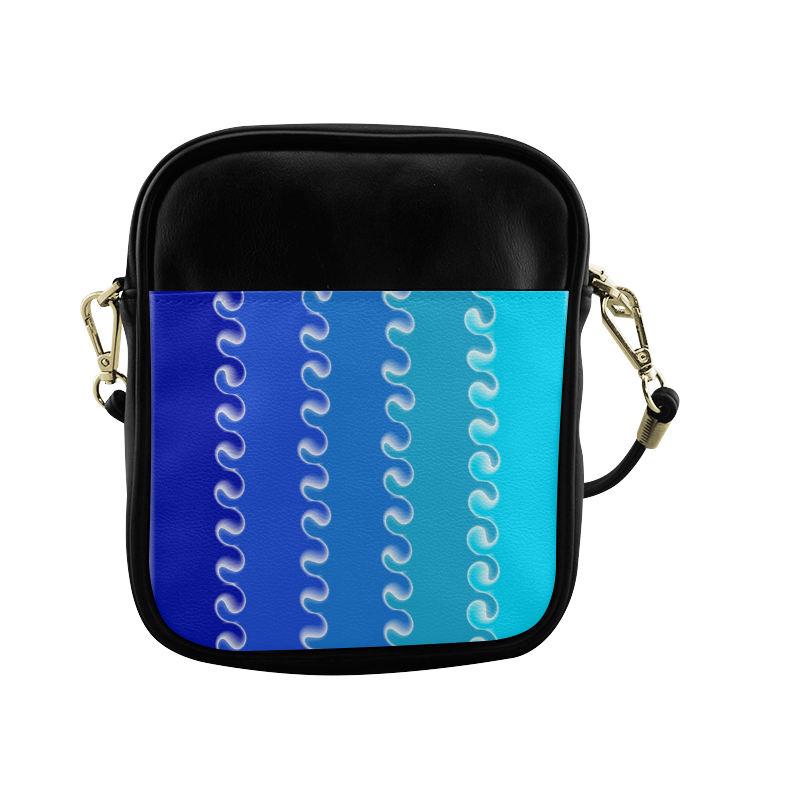 blue stripes Sling Bag (Model 1627)