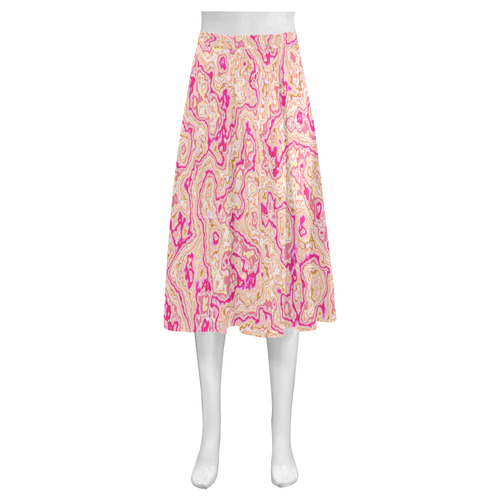 lovely marbled 1116A Mnemosyne Women's Crepe Skirt (Model D16)