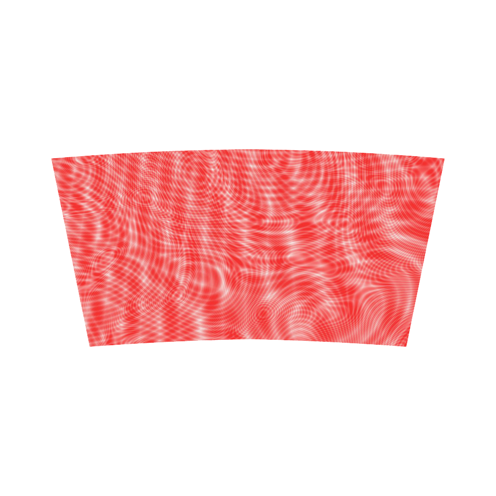 abstract moire red Bandeau Top