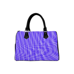 abstract moire blue Boston Handbag (Model 1621)