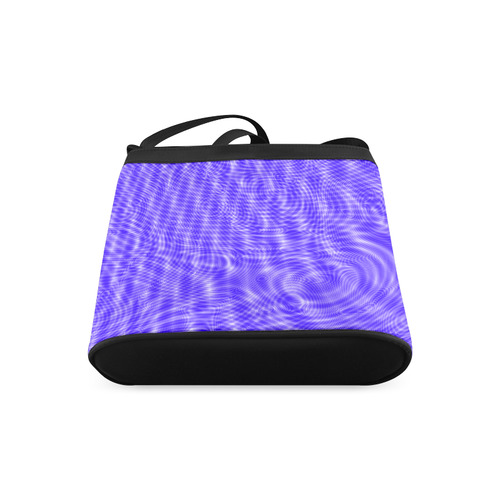 abstract moire blue Crossbody Bags (Model 1613)