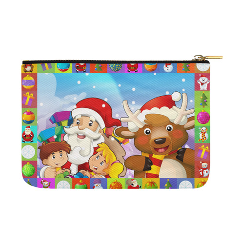 The christmas  santa deer Carry-All Pouch 12.5''x8.5''