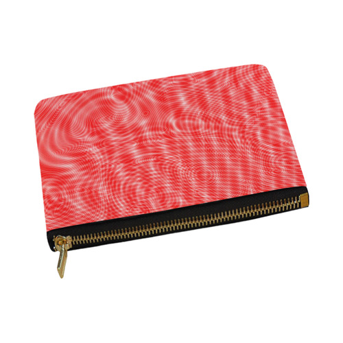 abstract moire red Carry-All Pouch 12.5''x8.5''