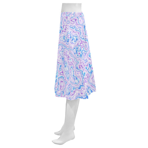 lovely marbled 1116C Mnemosyne Women's Crepe Skirt (Model D16)