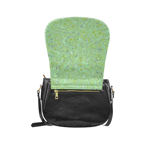 lovely marbled 1116E Classic Saddle Bag/Small (Model 1648)