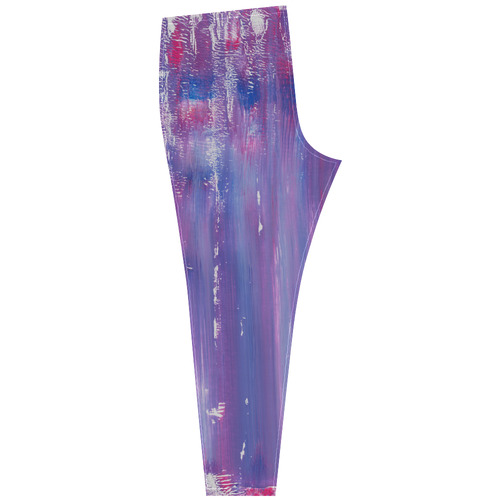 New designers leggings : purple and white edition 2016 Cassandra Women's Leggings (Model L01)