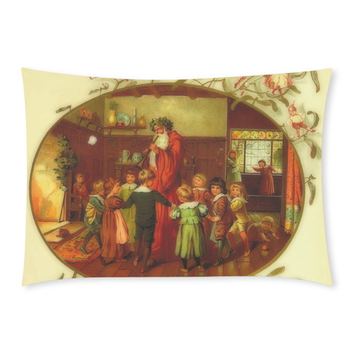 Father Christmas and the Circle of Love Custom Rectangle Pillow Case 20x30 (One Side)