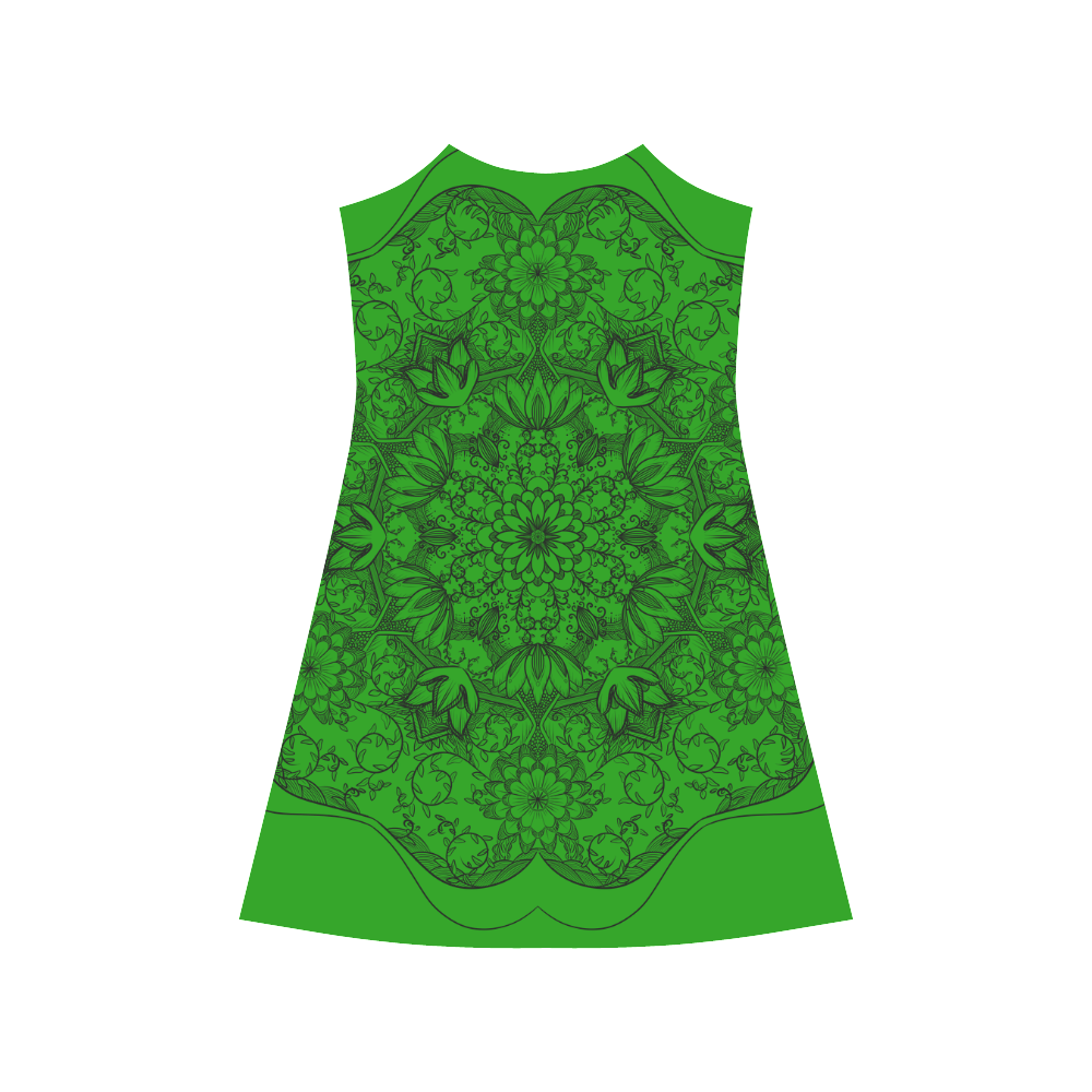 Serenity Garden v1 Lime Alcestis Slip Dress (Model D05)