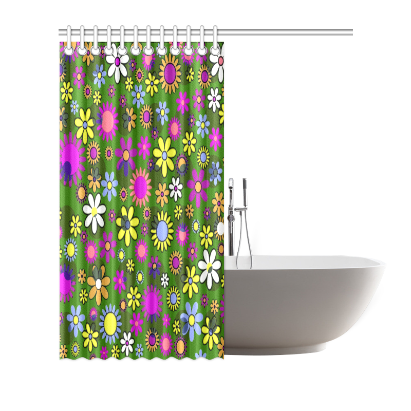 Flower_20161007 Shower Curtain 66"x72"