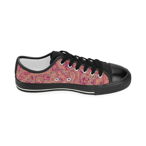 lovely marbled 1116B Women's Classic Canvas Shoes (Model 018)