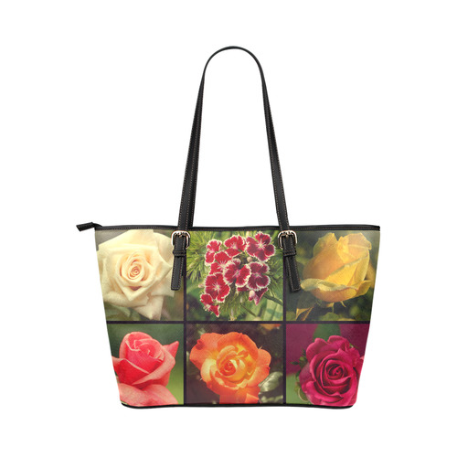 Rose20151010 Leather Tote Bag/Small (Model 1651)