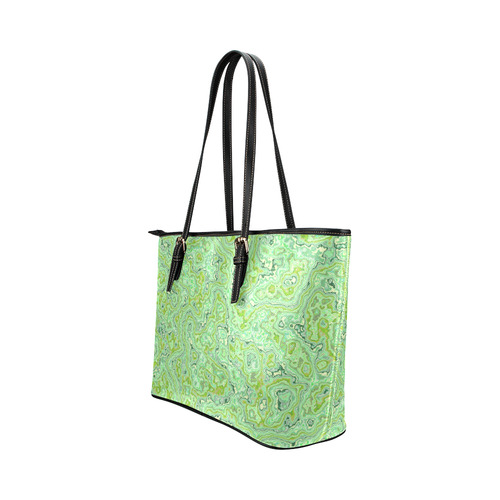lovely marbled 1116E Leather Tote Bag/Small (Model 1651)