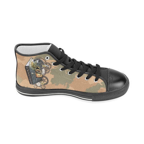 desert camouflage style Men’s Classic High Top Canvas Shoes (Model 017)