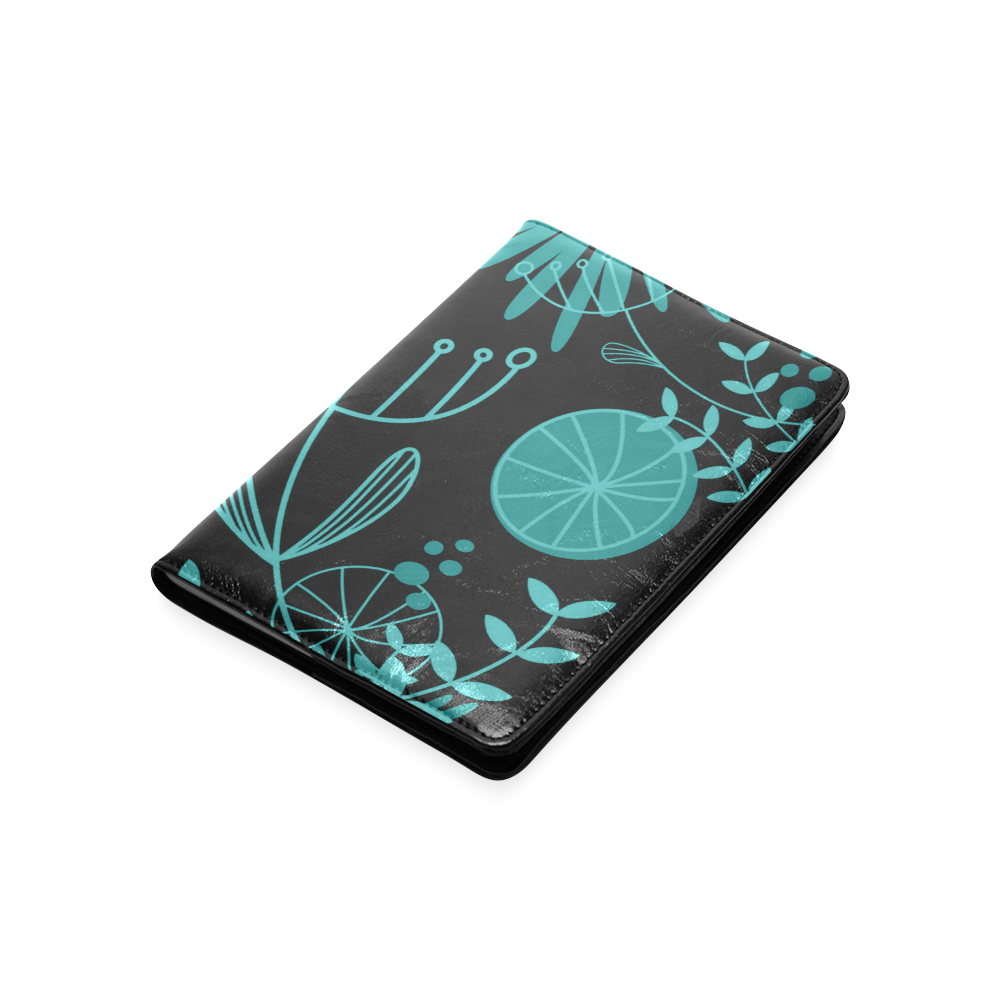 New in shop : Herbal notebook. Black and cyan herbs. New Luxury art in shop! Custom NoteBook A5