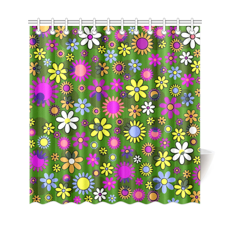 Flower_20161007 Shower Curtain 69"x72"