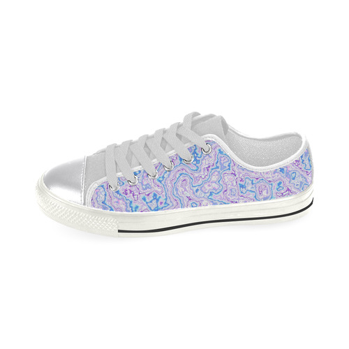 lovely marbled 1116C Women's Classic Canvas Shoes (Model 018)
