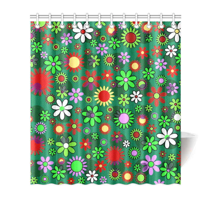 Flower_20161009 Shower Curtain 66"x72"