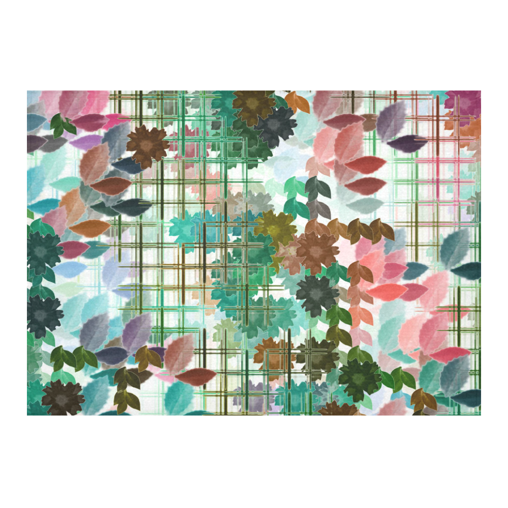 My Secret Garden #1 Day - Jera Nour Cotton Linen Tablecloth 60"x 84"