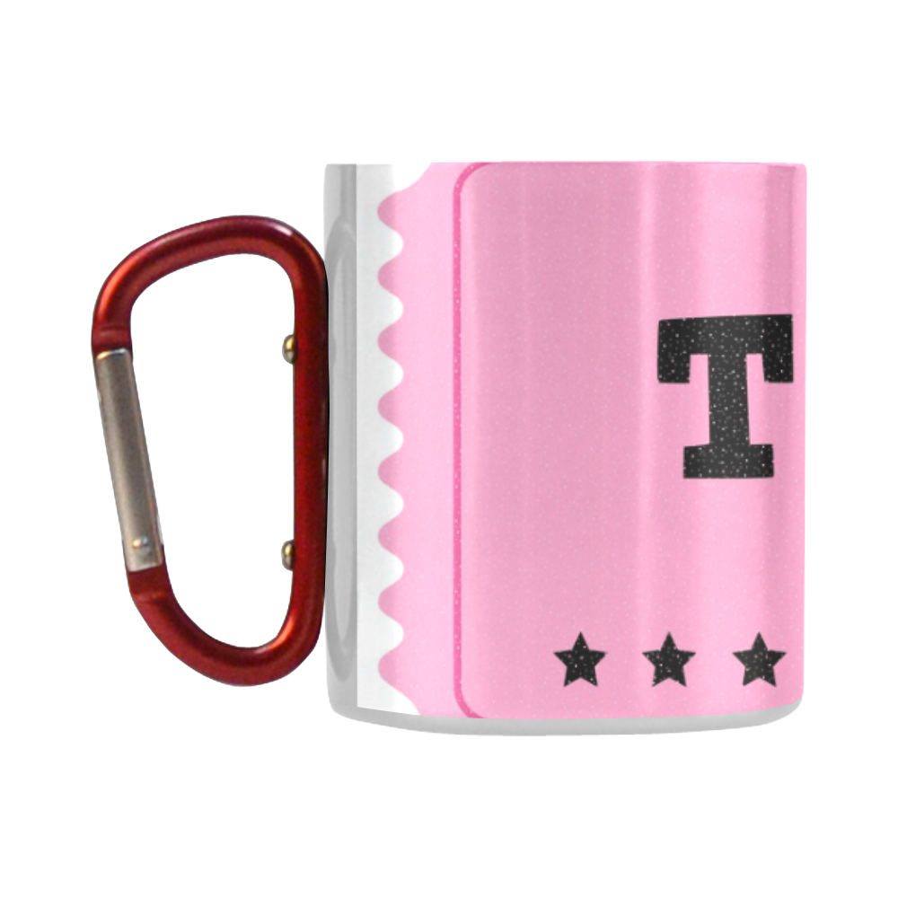 TICKET ADMIT ONE Designers Mug : Gift edition pink. with Stars! Classic Insulated Mug(10.3OZ)