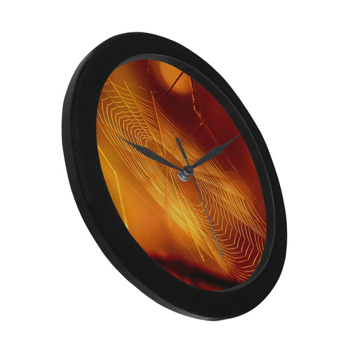 Cobweb Circular Plastic Wall clock