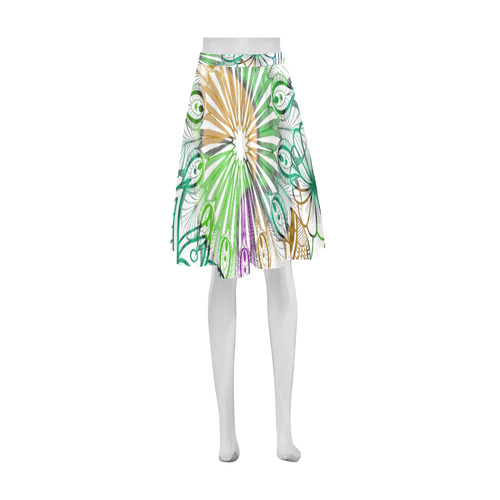 Zentangle Mix 1116C Athena Women's Short Skirt (Model D15)