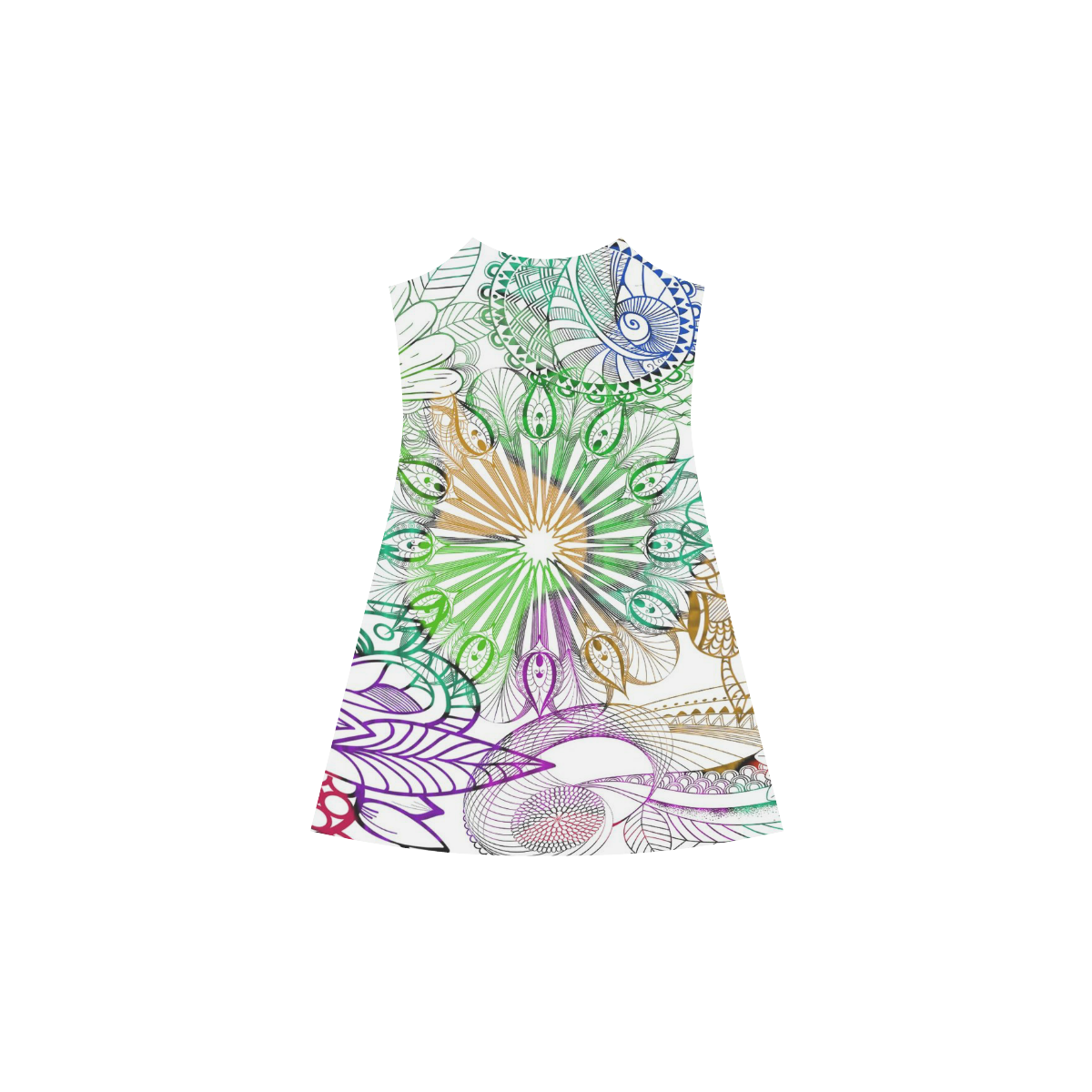 Zentangle Mix 1116C Alcestis Slip Dress (Model D05)