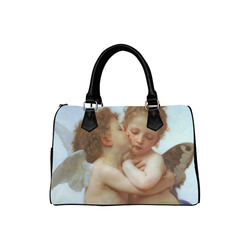 Bouguereau First Kiss Angels Boston Handbag (Model 1621)